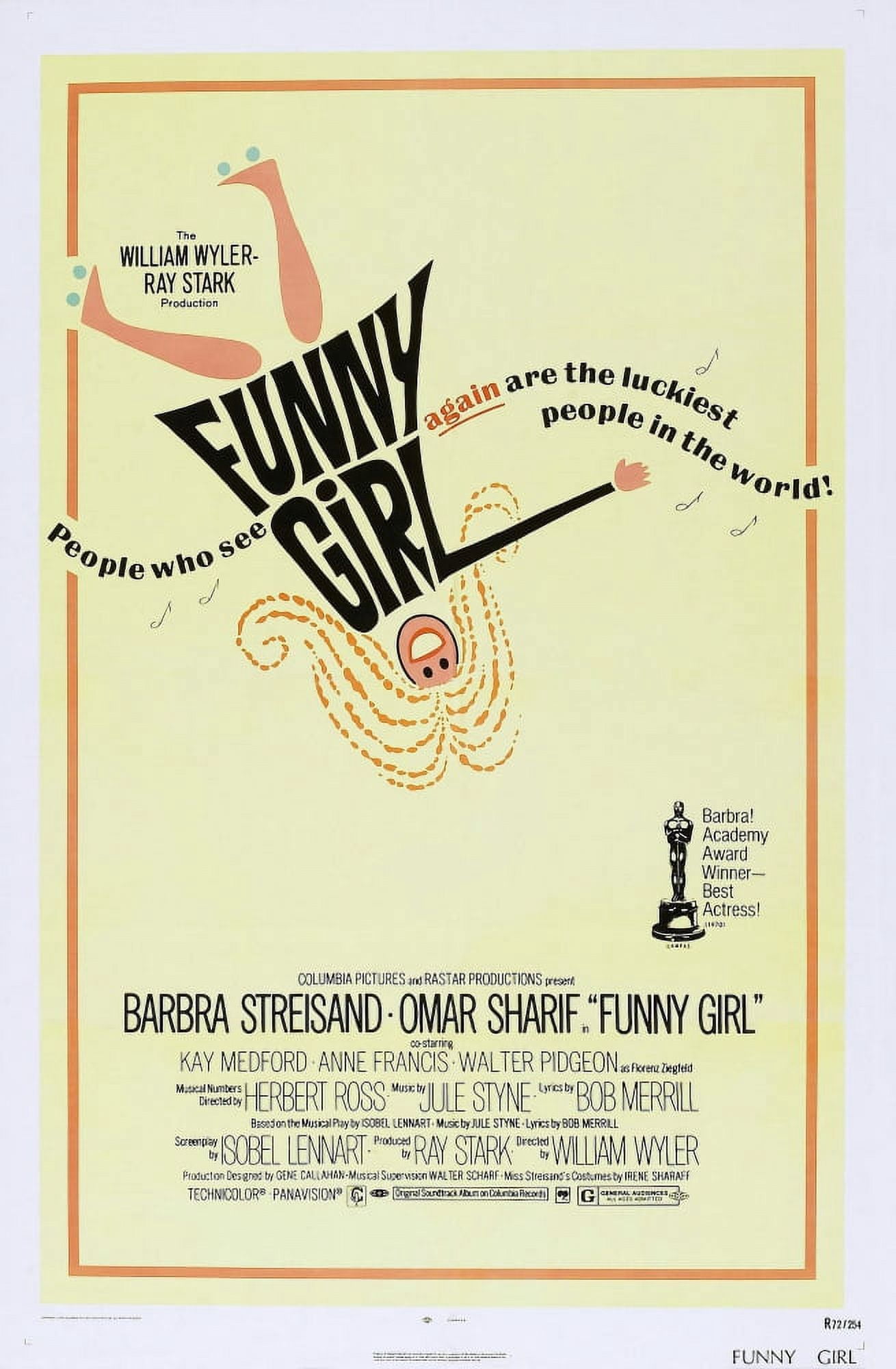 Funny Girl U Canvas Art -  (11 x 17)