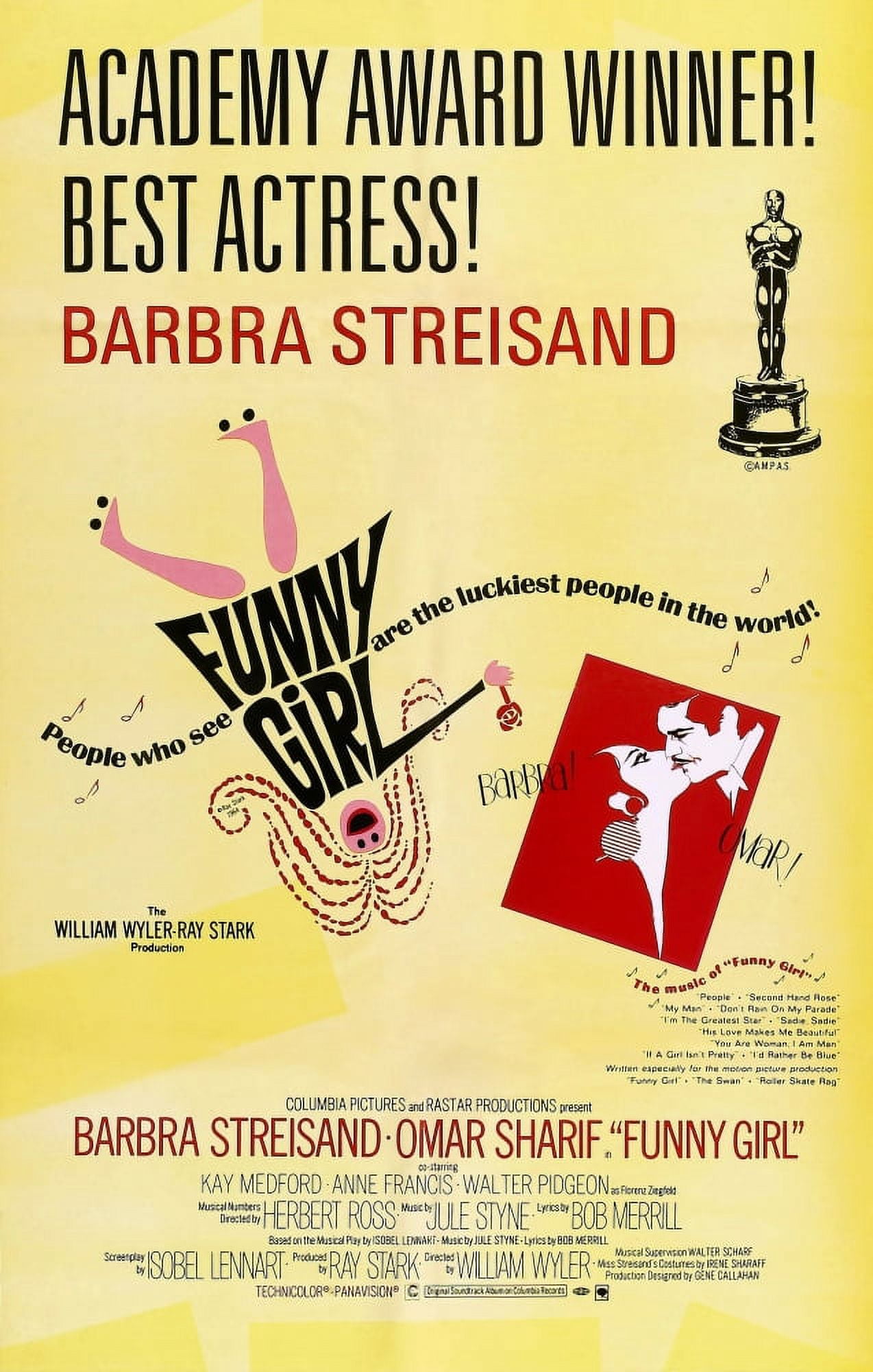 Funny Girl U Canvas Art - (11 x 17)