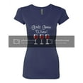 thumbnail image 1 of Funny Girls Gone Wine Women's V-Neck Short Sleeve T-Shirt-Indigo-XXL, 1 of 4