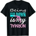 thumbnail image 1 of Funny Girls Upside Down is my Normal Gymnastics Gift T-Shirt, 1 of 4