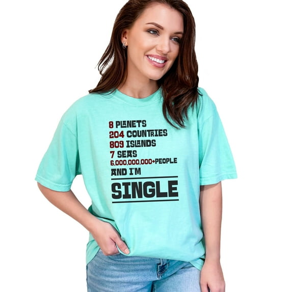 Funny Global Statistics Makes You Laugh, Single Quote, Chalky Mint Comfort Colors T-Shirt, 2XL