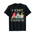 thumbnail image 1 of Funny Gnome Knitting Theme T-Shirt for Yarn Lovers and Hobby Collectors, 1 of 5
