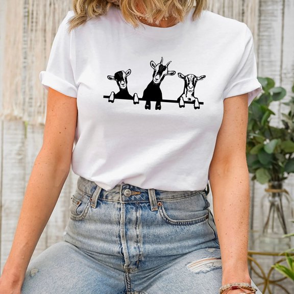 Funny Goat T-S1Hirt, Goa , Animal , Farmer Gi , Funny Goat S1Hirt )