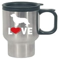 thumbnail image 1 of Funny Golden Retriever Travel Mug - Canine Humor for Pet Owners, 1 of 4