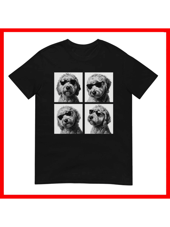 Funny Goldendoodle Photo Booth Dog Meme Graphic Unisex T-Shirt Size S-5XL