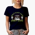 thumbnail image 1 of Funny Golf Cart Hair, Don't Care with a Buggy, Golf Player, Golfing or Golfer Themed Merch Gift, Navy Blue T-Shirt, Small, 1 of 5
