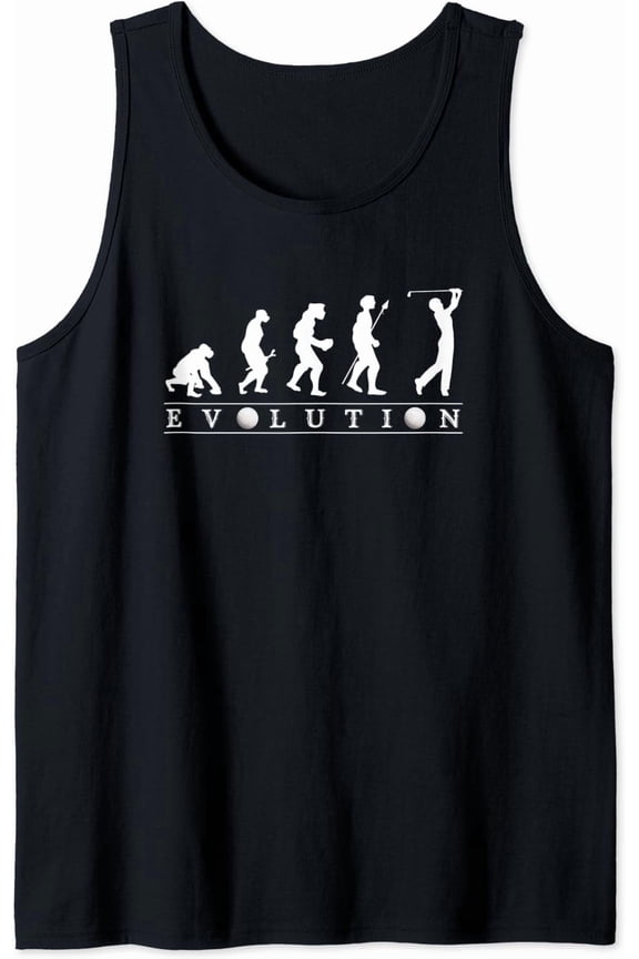 Funny Golf Evolution, Golfing, Mens Golf Or Womens Golf Tank Top Size S-3XL