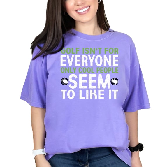 Funny Golf Lovers Quote Cool People, Violet Comfort Colors T-Shirt, 3XL