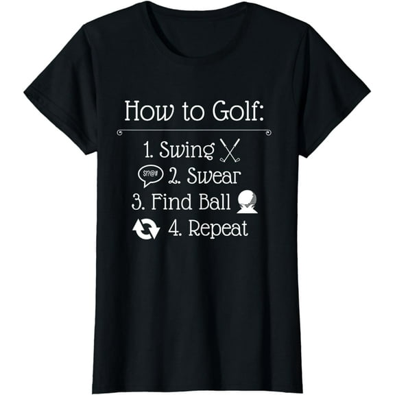 Funny Golf Sayings Shirt | Funny Golfing Tshirt, How to golf