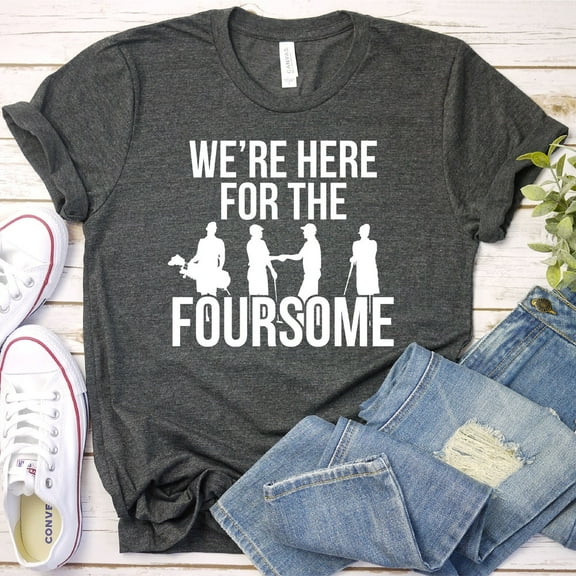 Funny Golf Shirt, Foursome Tshirt, Here For The Foursome, Golf Group Shirt, Funny Golf Tee, Golf Gift, Mens Womens Unisex Shirt Unisex S-5XL Hot Trending Shirt, Vintage Birthday Gift