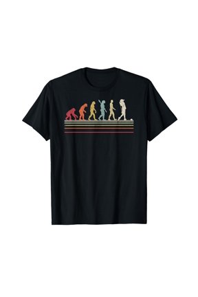Funny Golf Shirt. Retro Style Evolution Of Man T-Shirt T-Shirt
