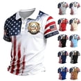thumbnail image 1 of Funny Golf Shirts for Men 250 Anniversary Usa Mens Shirt 1776 Shirts 4th July Shirts Patriotic Hawaiian Shirts for Men America T Shirt Mens Memorial Day Shirt Mens T-Shirts Graphic Tees Men Shirts, 1 of 8