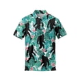 thumbnail image 1 of Funny Golf Shirts for Men Casual Short Sleeve Print Polo Shirt Green S, 1 of 4
