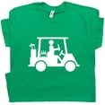 thumbnail image 1 of Funny Golf T Shirt For Men Guys Golfer Holding Beer Cool Golfing shirt Hilarious Graphic Tee Retro Golf Humor, 1 of 4