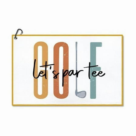 Funny Golf Towel 1 Set Reversible Microfiber Golf Towel with Aliuminum Clip Golf Accessories for Men & Women Birthday Gift Gym Accessories