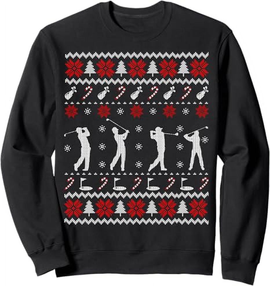 Funny Golf Ugly Christmas Sweater Gift for Golfers Sweatshirt, Unisex