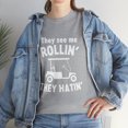 thumbnail image 1 of Funny Golfer They See Me Rollin Golf Cart T-Shirt, 1 of 3