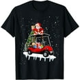 thumbnail image 1 of Funny Golfing Christmas Tee Holiday Golf Cart Santa Xmas T-Shirt, 1 of 3