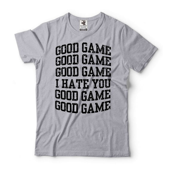 Funny Good Game Shirt Humorous Gaming Shirt Gaming Gifts Gamer Rage Shirt Gamer Birthday Tee (XX-Large Grey)