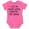 thumbnail image 1 of Funny Good Looks From Big Sister Bodysuit Jumper Girls Infant Baby Brisco Brands 18M, 1 of 6