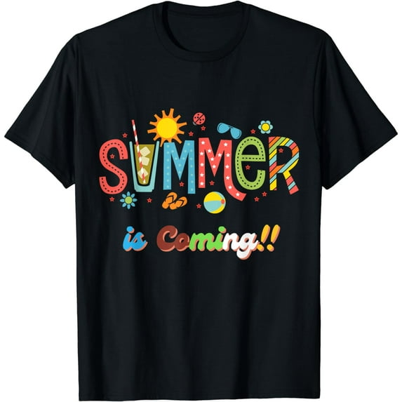 Funny Goodbye 1st Grade ,Summer Is Coming! Happy Summer! T-Shirt