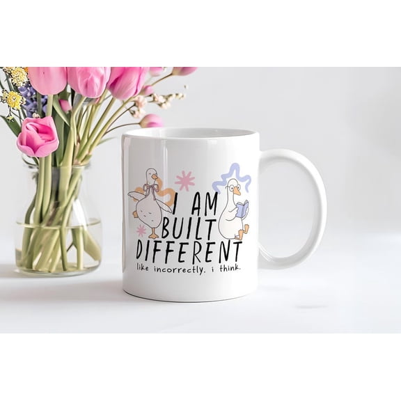 Funny Goose Ceramic Mug Quirky Animal Coffee Cup Gift