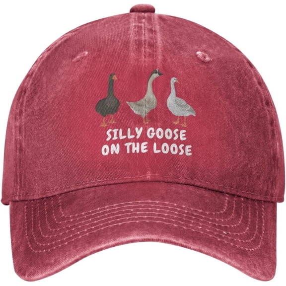 Funny Goose Hat Silly Goose On The Loose Hat Men Baseball Hats Funny Cap