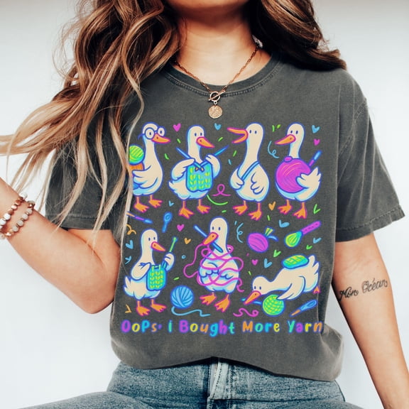 Funny Goose Knitting T-Shirt Knitter Tshirt Gift for Crafter