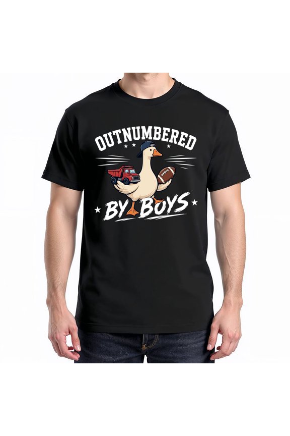 Funny Goose Mama Shirt - Outnumbered by Sons Gift Tee
