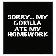 Funny Gorilla Poster - Wall Decor for Chimpanzee Lovers Gift