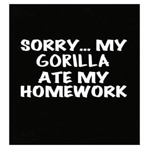 Funny Gorilla Poster - Wall Decor for Chimpanzee Lovers Gift