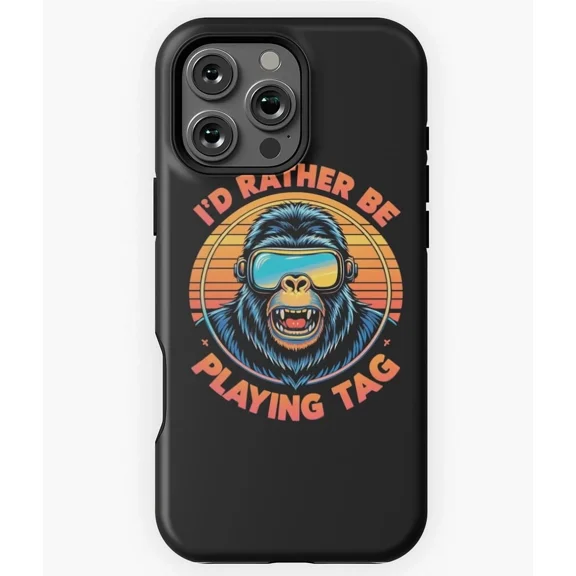 Funny Gorilla VR Gamer Case for iPhone 17 16 15 14 13 12 11 Pro Max