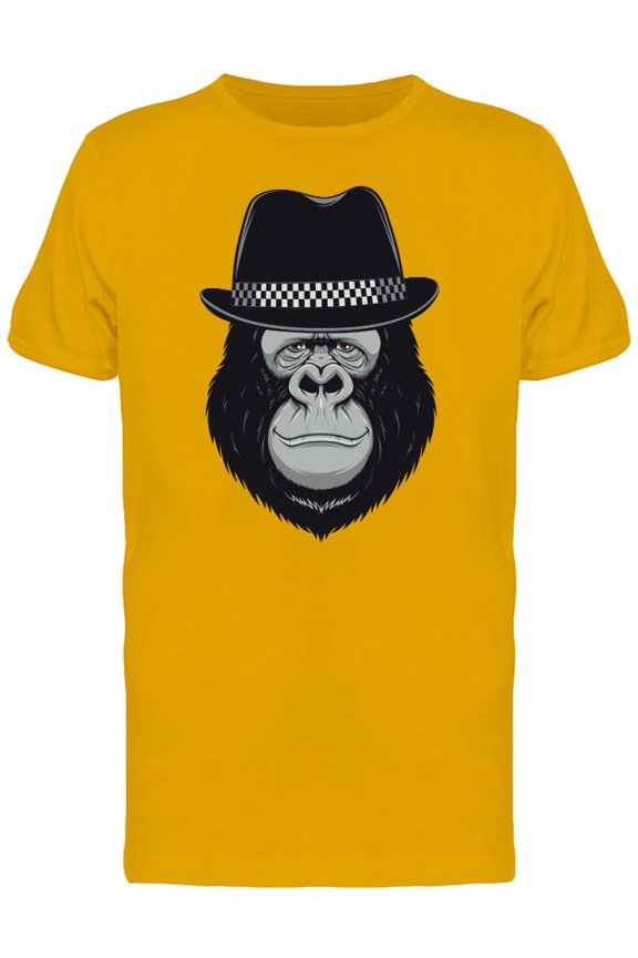 Funny Gorilla With A Stylish Hat Tee Men's -Image by Shutterstock