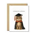 thumbnail image 1 of Funny Graduation Card with Cute Cat – Congrats Graduate Card for Cat Lovers – Graduation Congratulations Card with Envelope, 1 of 3