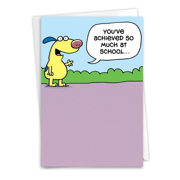 NobleWorks Funny Graduation Card - Energy Drinks - 1 Card - C1556GDG
