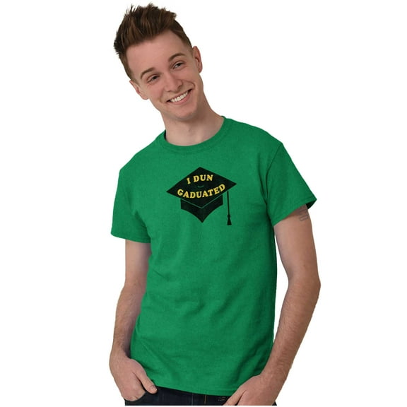 Funny Graduation I Done Graduated Plus Size Crewneck Graphic Tee Shirt Brisco Brands 3X