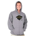thumbnail image 1 of Funny Graduation I Done Graduated Unisex Fleece Graphic Zip Up Hoodie Brisco Brands 2X, 1 of 5