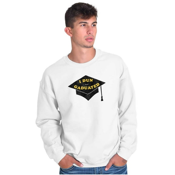 Funny Graduation I Done Graduated Unisex Plus Fleece Graphic Sweatshirt Brisco Brands 3X