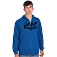 thumbnail image 1 of Funny Graduation Later Educator Zip Up Hoodie Men's Women's Brisco Brands S, 1 of 6
