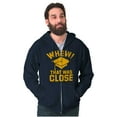 thumbnail image 1 of Funny Graduation Whew That Was Close Zip Up Hoodie Men's Women's Brisco Brands S, 1 of 6