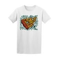 thumbnail image 1 of Funny Graffiti Crazy Pizza T-Shirt Men -Image by Shutterstock, Male 3X-Large, 1 of 2