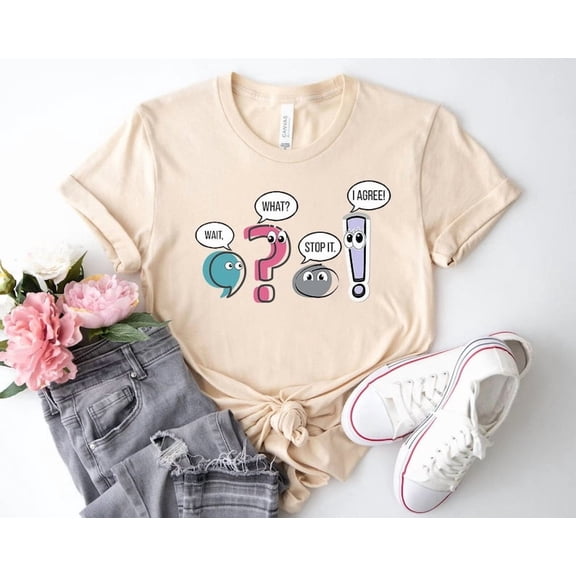 Funny Grammar Teacher Shirt, Punctuation English Teacher Tee, Wait What Stop It I Agree Synonym Rolls Teacher Gift