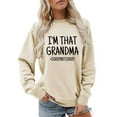 thumbnail image 1 of Funny Grandma Life Shirt Women Crewneck Pullover Tops Casual Long Sleeve Crew Neck Mom Sweatshirts, 1 of 4