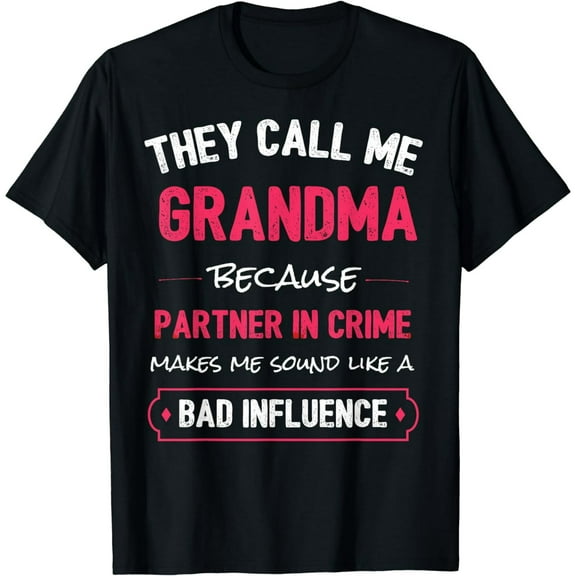 Funny Grandma Shirt, Grandma Partner In Crime T-Shirt