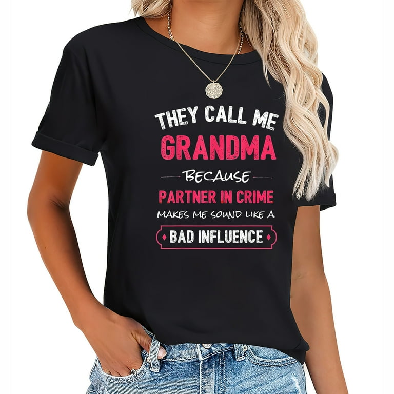 Funny Grandma Shirt, Grandma Partner In Crime Shirt Funny Grandma Shirt, Grandma Partner In Crime Shirt