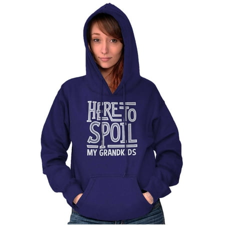 Funny Grandma Spoiled Grandchildren Women Plus Size Graphic Pullover Hoodie Brisco Brands 2X