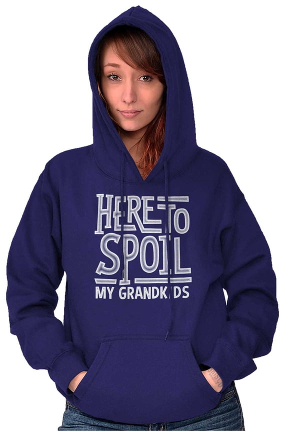 Funny Grandma Spoiled Grandchildren Women Plus Size Graphic Pullover Hoodie Brisco Brands 2X