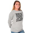 thumbnail image 1 of Funny Grandma Spoiled Grandchildren Women Plus Size Long Sleeve Graphic Tee Brisco Brands 2X, 1 of 5