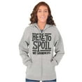 thumbnail image 1 of Funny Grandma Spoiled Grandchildren Womens Plus Size Graphic Zipper Hoodie Brisco Brands 2X, 1 of 5