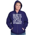 thumbnail image 1 of Funny Grandma Spoiled Grandchildren Zip Hoodie Sweatshirt Women Brisco Brands 4X, 1 of 6